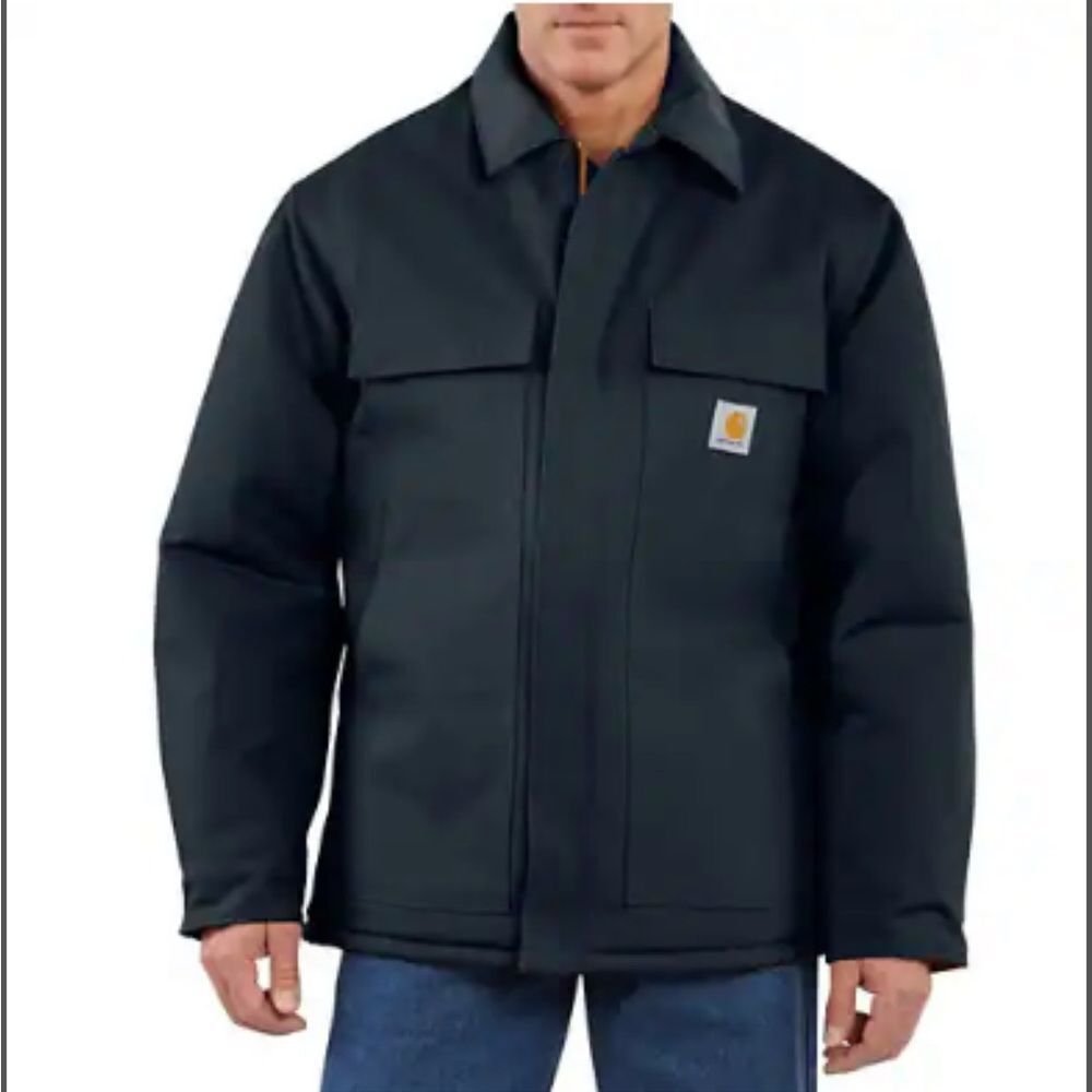 Carhartt Loose Fit Firm Duck Insulated Traditional Coat Men’s XL TALL C003-DNY